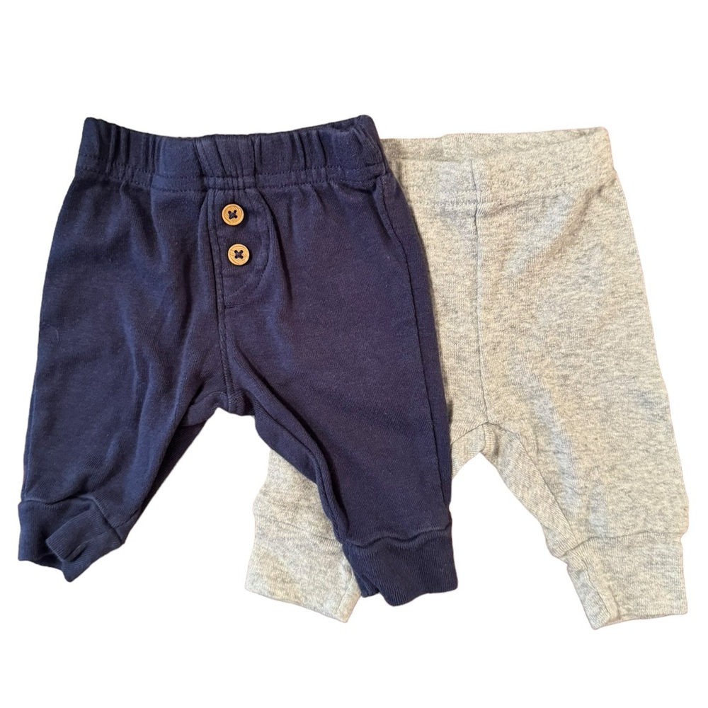 Babies Just One You—By Carter’s (Set Of Two) Gender Neutral Long Pants. Size NB.